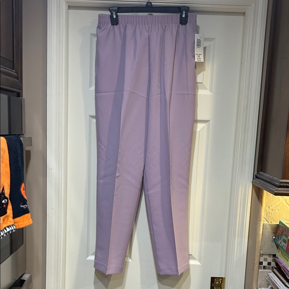 NWT BonWorth Lavender Elastic Waist Pants